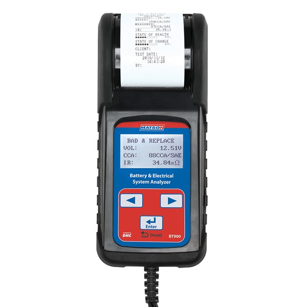 DIGITAL BATTERY AND SYSTEM TESTER WITH PRINTER